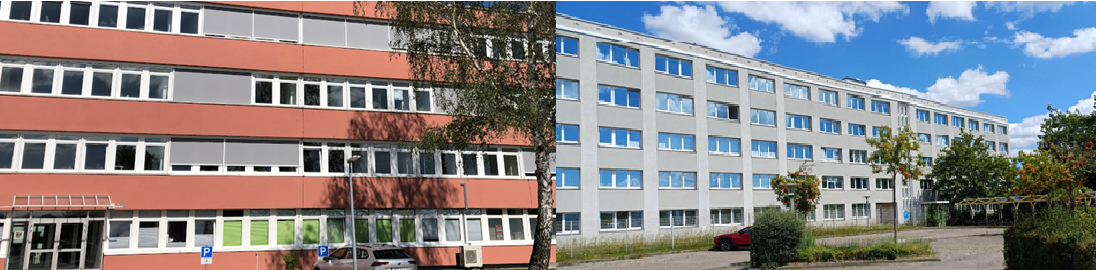 Landesamt für Finanzen - Abteilung Landeszentralkasse, Zentrale Reisestelle mit den Bildern der Standorte in Schwerin und Rostock
